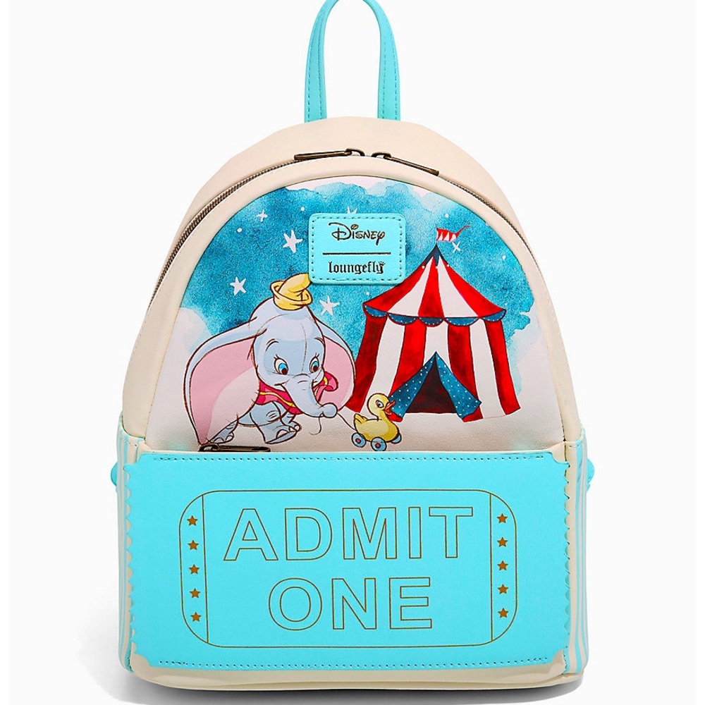 Loungefly Disney Dumbo Admit One Mini Backpack NWT